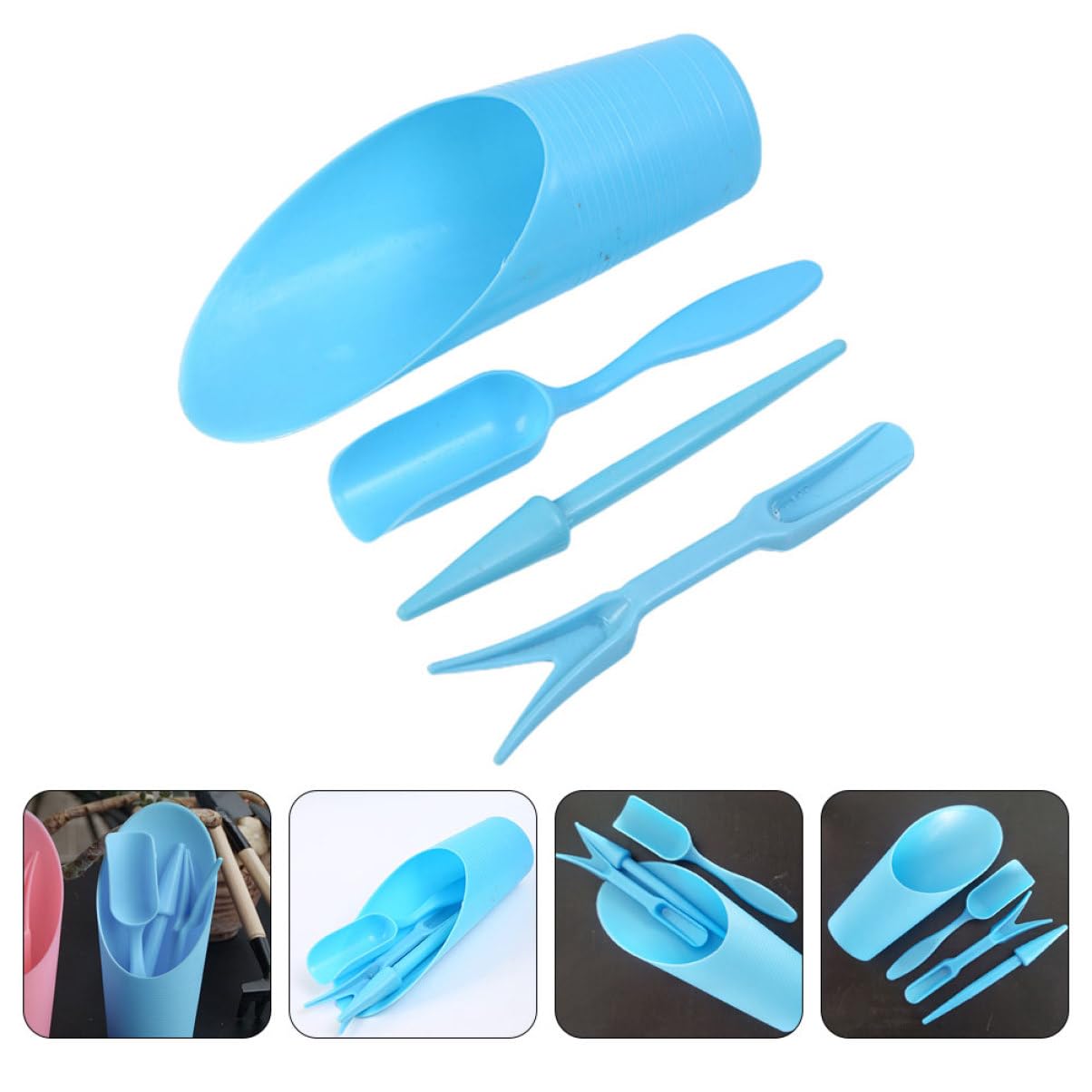 Soil Scoop Tool - 4 pièces/ensemble, pelle à seau en