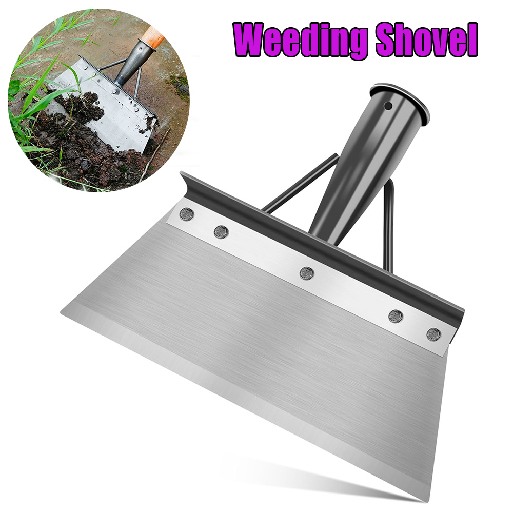 Soil Scoop Tool - Pelle de désherbage en acier inoxydable,