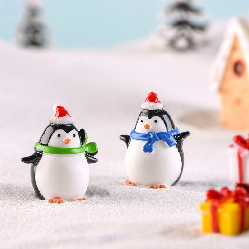 Mini pingouin en résine, 4 piè - Bonsai Garden World avis et prix