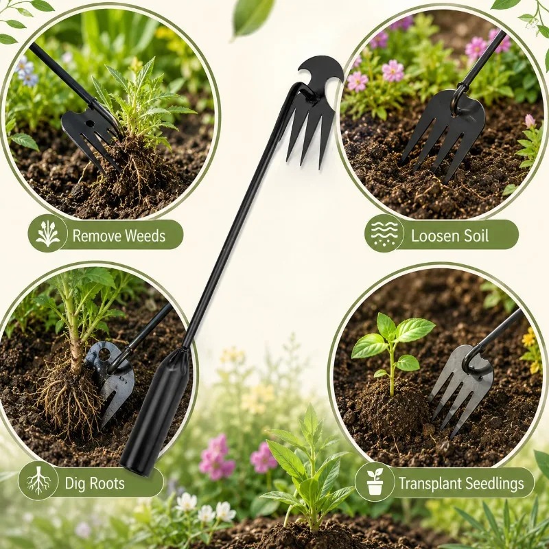 Râteau de jardin manuel 2-en-1 - Soil Scoop Tool avis et prix